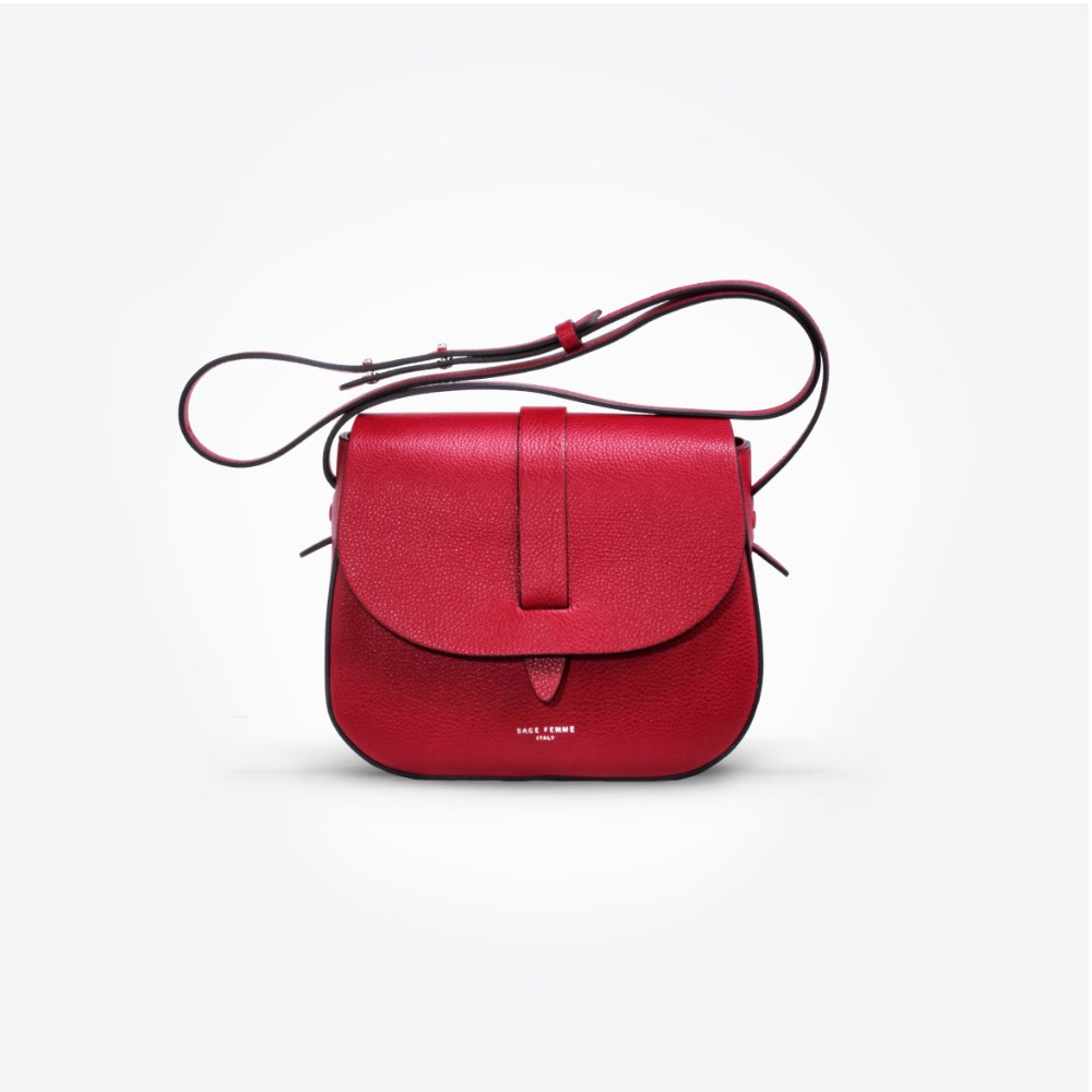 Red Infinie Saddle Bag